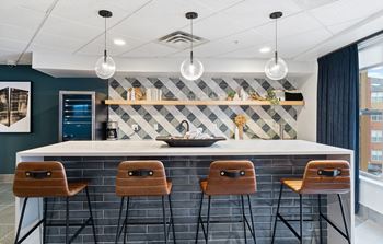 Party Room Kitchen at The Bluffs at Nine Mile Creek, Eden Prairie
